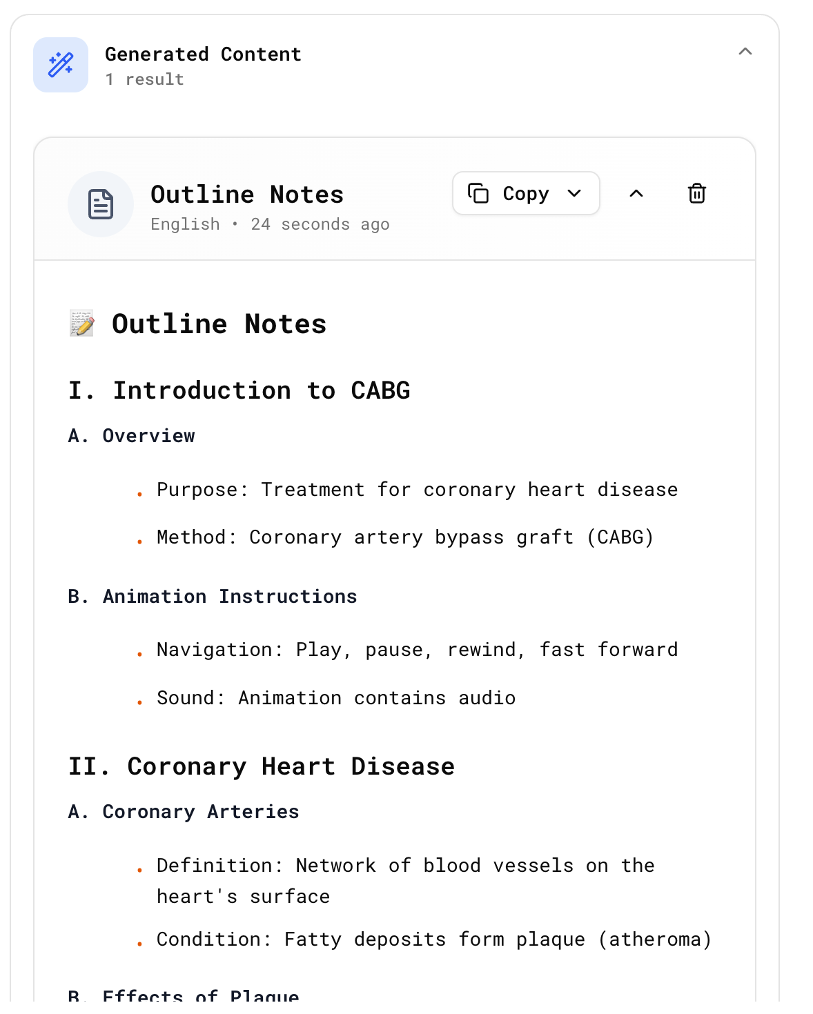 Study Notes Interface